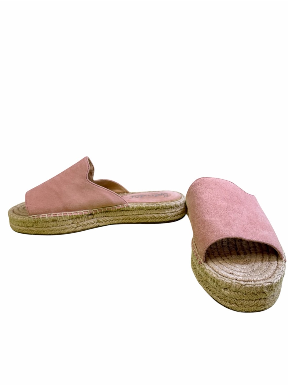Splendid Pink Platform Espadrille Slide Sandals Size 9